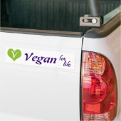 Vegan voor het Leven Bumpersticker (Op Truck)