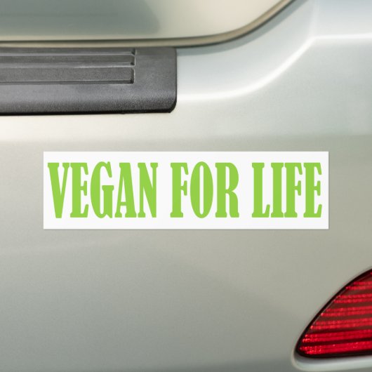 VEGAN VOOR LEVENDE bumpersticker (Op auto)