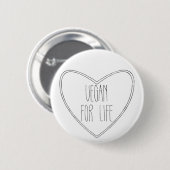 VEGAN VOOR LIFE-PUNTbadge Ronde Button 5,7 Cm (Voorkant /achterkant)