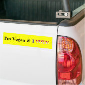 Vegan Vote Bumpersticker (Op Truck)