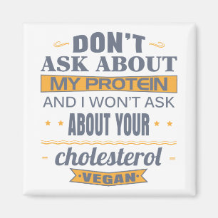 Vegan vraagt niet naar mijn proteïne magneet