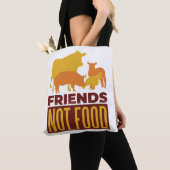 VEGAN - VRIENDEN DIE GEEN LEVENSMIDDEL ZIJN TOTE BAG (Dichtbij)