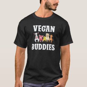 Vegan vrienden Dieren Groente Vegan T-shirt