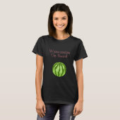 Vegan Watermelon Zwangerschap Vrouwen T-Shirt (Voorkant volledig)