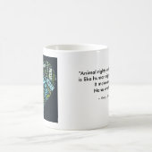 "Vegan" Word-Cloud Heart & Quote Koffiemok (Center)