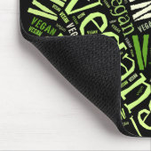 "Vegan" Word-Cloud Mosaic Muismat (Hoek)