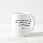 "Vegan" Word-Cloud Sphere & Quote Koffiemok (Voorkant rechts)