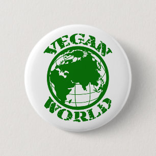 Vegan World Ronde Button 5,7 Cm