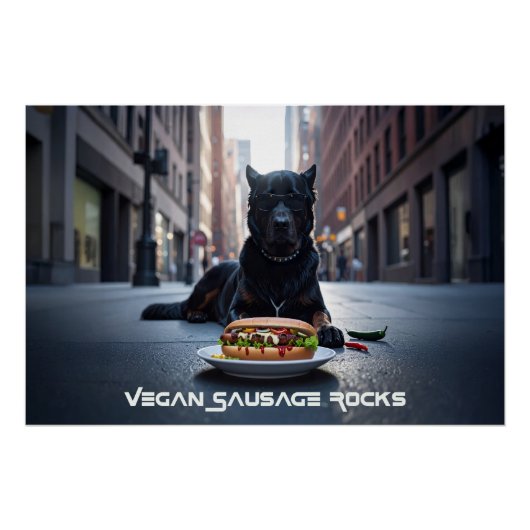 VEGAN WORST ROTS - LEUK PERFECT POSTER (Voorkant)