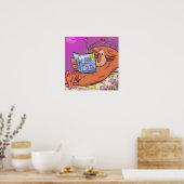 Vegan zielige grap poster (Keuken)
