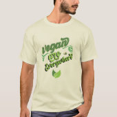 vegan-zijn-overal t-shirt (Voorkant)