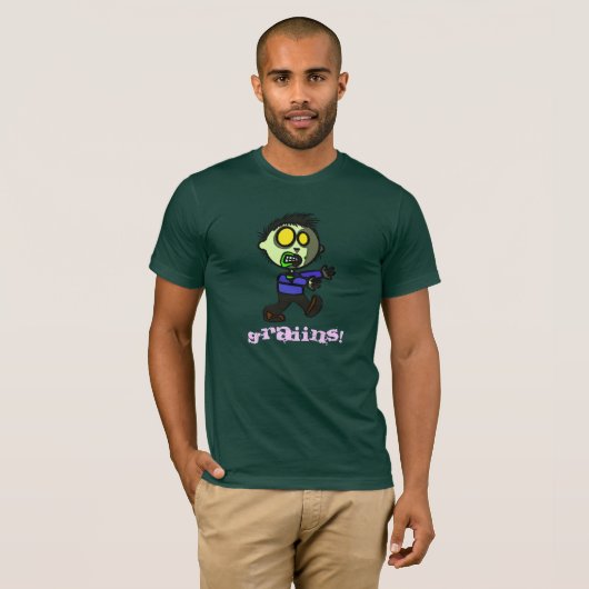 Vegan Zombie Dark T-shirt (Voorkant volledig)