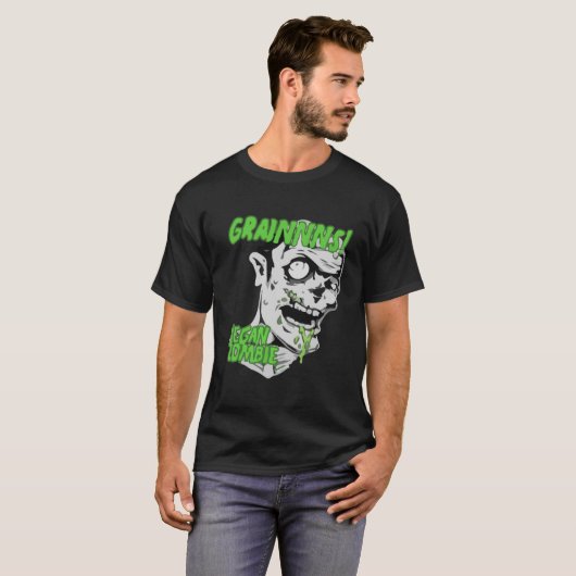 Vegan Zombie T-shirt (Voorkant volledig)