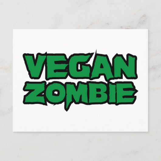Vegan Zombies Briefkaart (Voorkant)