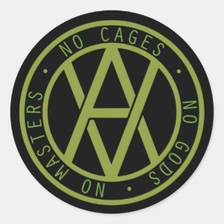 Veganarchie Ronde Sticker