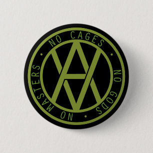 Veganarchy Ronde Button 5,7 Cm