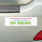 Veganbumper sticker (Op auto)