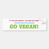 Veganbumper sticker (Voorkant)
