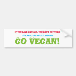 Veganbumper sticker
