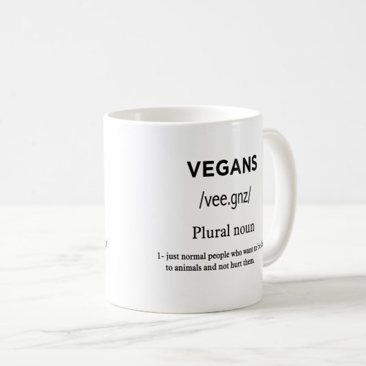 vegandedefinitie koffiemok (Voorkant rechts)