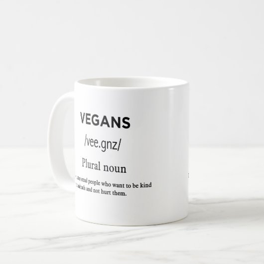 vegandedefinitie koffiemok (Voorkant links)