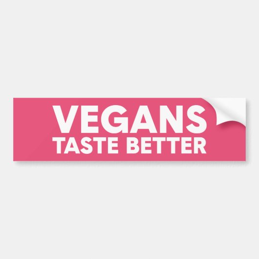 Vegane Aantrekkingskracht Bumpersticker (Voorkant)