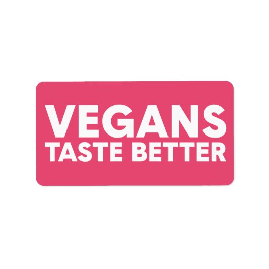 Vegane Aantrekkingskracht Etiket (Voorkant)
