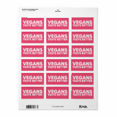Vegane Aantrekkingskracht Etiket (Full Sheet)