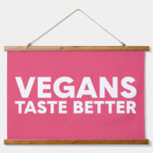 Vegane Aantrekkingskracht Hangend Wandkleed (Voorkant)