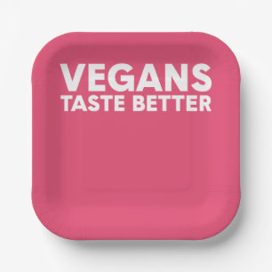 Vegane Aantrekkingskracht Papieren Bordje