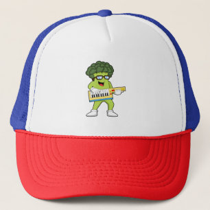 Vegane Broccoli op Muziek met Gitaar Trucker Pet
