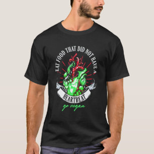 Vegane Hartslag Vegetarisch Vegetarisme Veganisme T-shirt