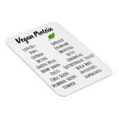 Vegane hoog eiwitrijke voedingsmiddelen magneet (Rechterzijde)