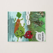 Vegane jagers Leuke Legpuzzel (Horizontaal)