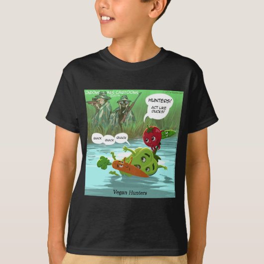 Vegane jagers Leuke T-shirt (Voorkant)