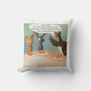 Vegane Kerststol Grappige Katoenen Worp Kussen