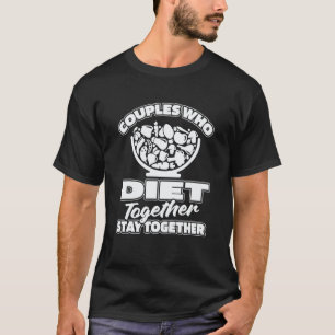 Vegane Koppel Paleo - Voedsel Gezond Pegan Dieet T-shirt