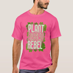 Vegane plantaardige vegetarische voeding veganisme t-shirt
