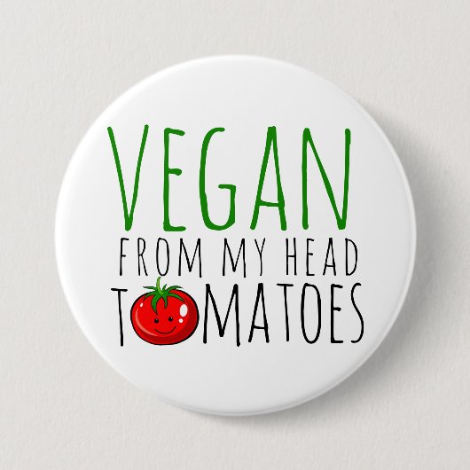 Vegane Pun-knop Ronde Button 7,6 Cm (Voorkant)