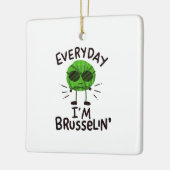 Vegane spruitjes keramisch ornament (Links)