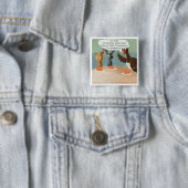 Vegane Thanksgiving Grappig Vierkante Button 5,1 Cm (In situ)
