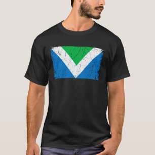 Vegane vlag Vegetarisch dieet Veganisme Voorstande T-shirt