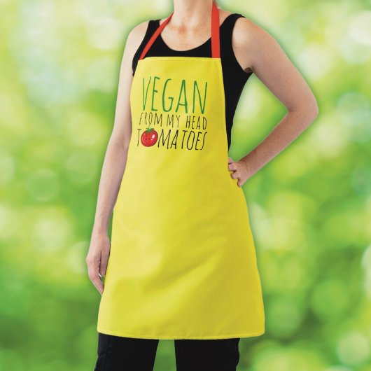Vegane woordgrap apron schort