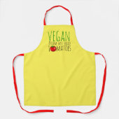 Vegane woordgrap apron schort (Voorkant)