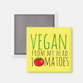 Vegane woordgrapmagneet magneet (Voorkant / Achterkant)