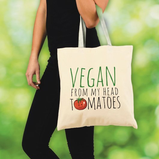 Vegane woordspeling tas