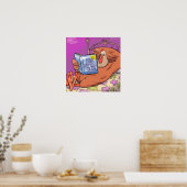 Vegane ziel grappige poster (Keuken)