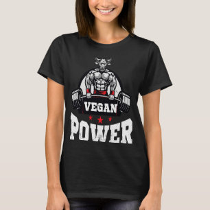 veganenmacht - fitnessout voor een vegetarische ve t-shirt