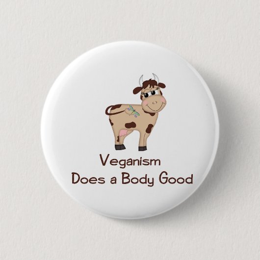 Veganism, is een lichaam goed ronde button 5,7 cm (Voorkant)