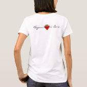 Veganism is Love T-shirt (Achterkant)